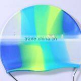 Custom Design Rainbow Silicone Original Swim Cap thumbnail-2