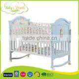 WBC-22B Hot Selling Euro UK Style Multi-purposes Baby Cot Dimensions, Baby Cot Wheels thumbnail-2