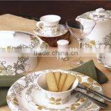 export A grade Bohemian Czech royal imperial dynasty fine bone china porcelain kitchenware wholesale manufacture