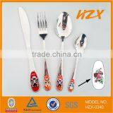 24pcs Flatware Set With Opera Mask Handle
