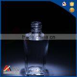 Rectangular Clear Nail Polish Glass Bottle With Black Lid thumbnail-1
