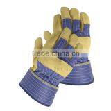 Premium cow grain leather palm glove with an economical back