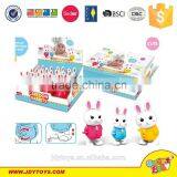 Hot Sale Plastic Mini Wind up Cartoon Jumping Rabbit Easter Toy