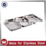 3 Pcs Stainless Steel Breading Tray