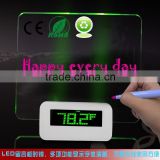 2015 Office Led Click Table Alarm Clock with board for leaving a message
