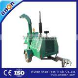 ANON Sawdust Hydraulic Self Powered Mobile Wood Chipper With Self Feeding System thumbnail-1