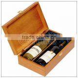 2012 Newest 2 Bottle Pine Wooden Carrying Wine Bottle Box thumbnail-1