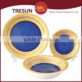 Round Shape 18pcs Handpainted Ceramic Dinnerware/stoneware Dinnerset Tableware Made in China thumbnail-1