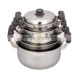 10pcs Stainless Steel Sauce Pot Cookware Set thumbnail-2