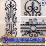Decorative Wrought Iron Rosette Iron Main Gate Design