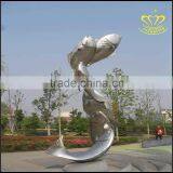 Large Square Tourist Scenic Spot Stainless Steel Architectural Abstract Sculpture thumbnail-4