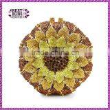 New Design Hard Box Yellow Sunflower Woman Handbag Ladies Purses Evening Clutch Bag (88165A-GY) thumbnail-1