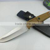 OEM Rubber Handle Fixed Blade Hunting Knife thumbnail-1