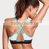High Quality Women Sports Wear Wholesale Beautiful Bra Sexy Bra Design Women Mesh Sports Bra thumbnail-3