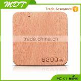 2015 Best Selling Gift Wood Power Bank 5200mah Portable Power Bank Charger of Usb Rohs Power Bank thumbnail-6