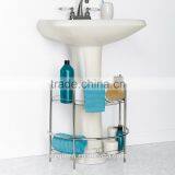Chrome Assemble Pedestal Sink Shelves thumbnail-2