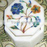 Gorgeous Inlaid Marble Box