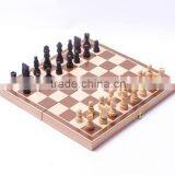 Antique Deluxe Wooden Folding Chess Set