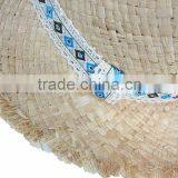 New Cheap Fashion Wholesale Natural Riffia Ribbon Rope Custom Panama Lady Straw Hat thumbnail-3
