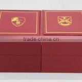 High Quality Square Packaging Box With Custom Gold Stamping Logo and Soft Pad