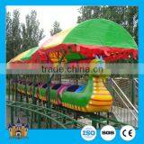 Kids Large Amusement Rides Mini Roller Coaster , Sliding Dragon / Green Worm Mini Roller Coaster Rides Hot Sale thumbnail-1
