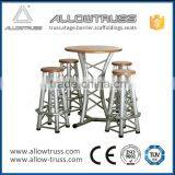 Popular Modern Bar Tables Portable Chairs With Aluminum Legs thumbnail-6