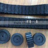 Robot Rubber Track With Wheels