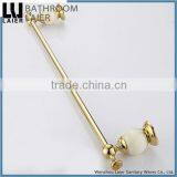 Huge Stock of Quality Brass And Stone Gold Finishing Bathroom Accessories Wall Mounted Single Towel Bar thumbnail-3