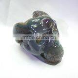 Hand Carved Natural Amethyst Crystal Geode Crystal Skull for Sale thumbnail-3
