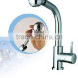 brass chrome pull out kitchen faucet D8386