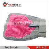 RIGHTTOOLS RT-J10 Nylon Glove Pet Grooming Brushes With Soft Rubber Pad