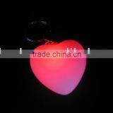 Pvc Heart Colorchanging Led Keychain thumbnail-1