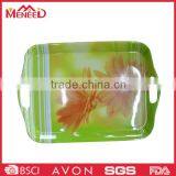Flower Decal Printed Melamine Food Trays thumbnail-1