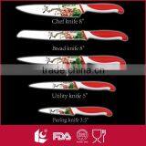 Wholesaale 5 Piece Multi Colored Knifes Set Kitchen With Block thumbnail-2
