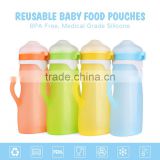 Baby new year gift unibody handle silicone food pouch