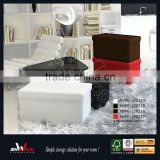 Brown PU Leather Storage Ottoman, Storage Box