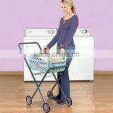 Laundry Clothes Basket Trolley Removable Basket Laundry On Wheels Cart thumbnail-4