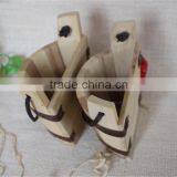 Handmade Semicircle Decorative Art Solid Wooden Mini Ice Buckets thumbnail-5