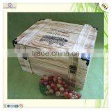 Cheap Gift Hot Stamped Logo Antique Wooden Wine Boxes thumbnail-5