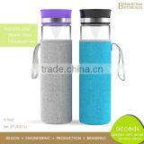 Mouth Blown Personalized Borosilicate Glass Sport Bottle Silicone thumbnail-6