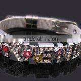 Beautiful Leather Bracelets Add Diamond thumbnail-1