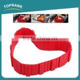 Toprank Home Made Food Grade Reusable Muffin Baking Tray 4 Pcs Baking Silicone Cake Mold Bakes All Cakes In All Shapes thumbnail-1