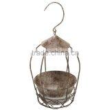 Rustic Style Freestanding / Hanging Brown Metal Flower Plant Pot Rack / Display Planter thumbnail-3