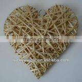 Cheap Hand Made Wicker Heart Decorations With Ribbon thumbnail-3