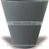 Fiberstone Tapered Cylinder Planter, Set of 3. thumbnail-1