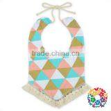 Newborn Baby Tassel Reversible Boho Drool Bib thumbnail-2