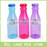 Single Wall Tritan Cola Water Bottle With Straw BPA Free thumbnail-1