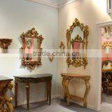 Factory Wholesales Side Console Table With Mirror Set thumbnail-4