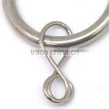 Chrome Plated Metal Window Curtain Rod Ring Loose Eyelet Inside Diameter 35mm thumbnail-4