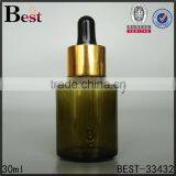 Hot Products Dark Green 30ml Glass Bottle With Gold Aluminum Dropper for Cosmetic Perfume Essential Oil China Suppliers thumbnail-4